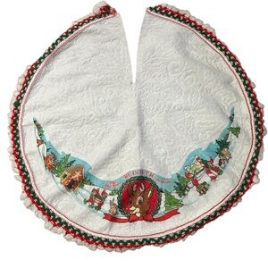 Vintage Rudolph the Red Nosed Reindeer Tree Skirt